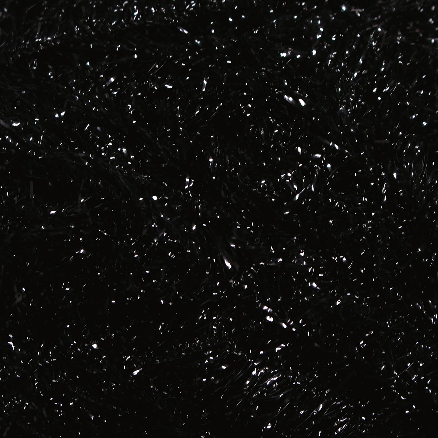 Knit Wit Korean Eco Scrubber Yarn Bubble Foret - 90g × 4 balls of same color Black (Black) KNW-BFP43