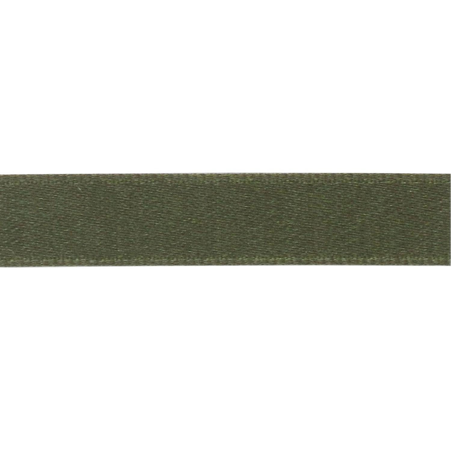 Nippon Chuko Matt Satin Ribbon Double-Sided Finish 15mm Width × 15m Roll No.93 Olive BL1200-15