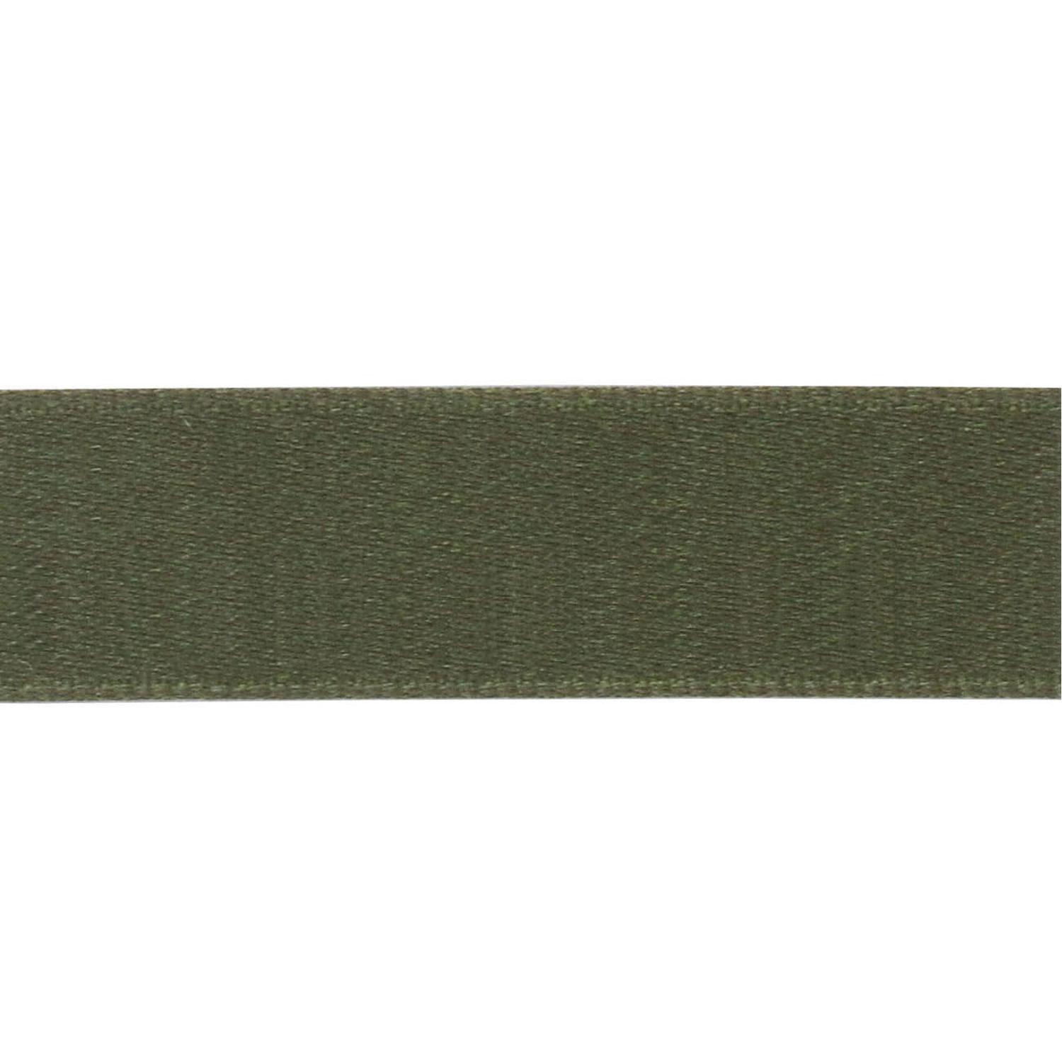 Nippon Chuko Matt Satin Ribbon Double-Sided Finish 24mm Width × 15m Roll No.93 Olive BL1200-24
