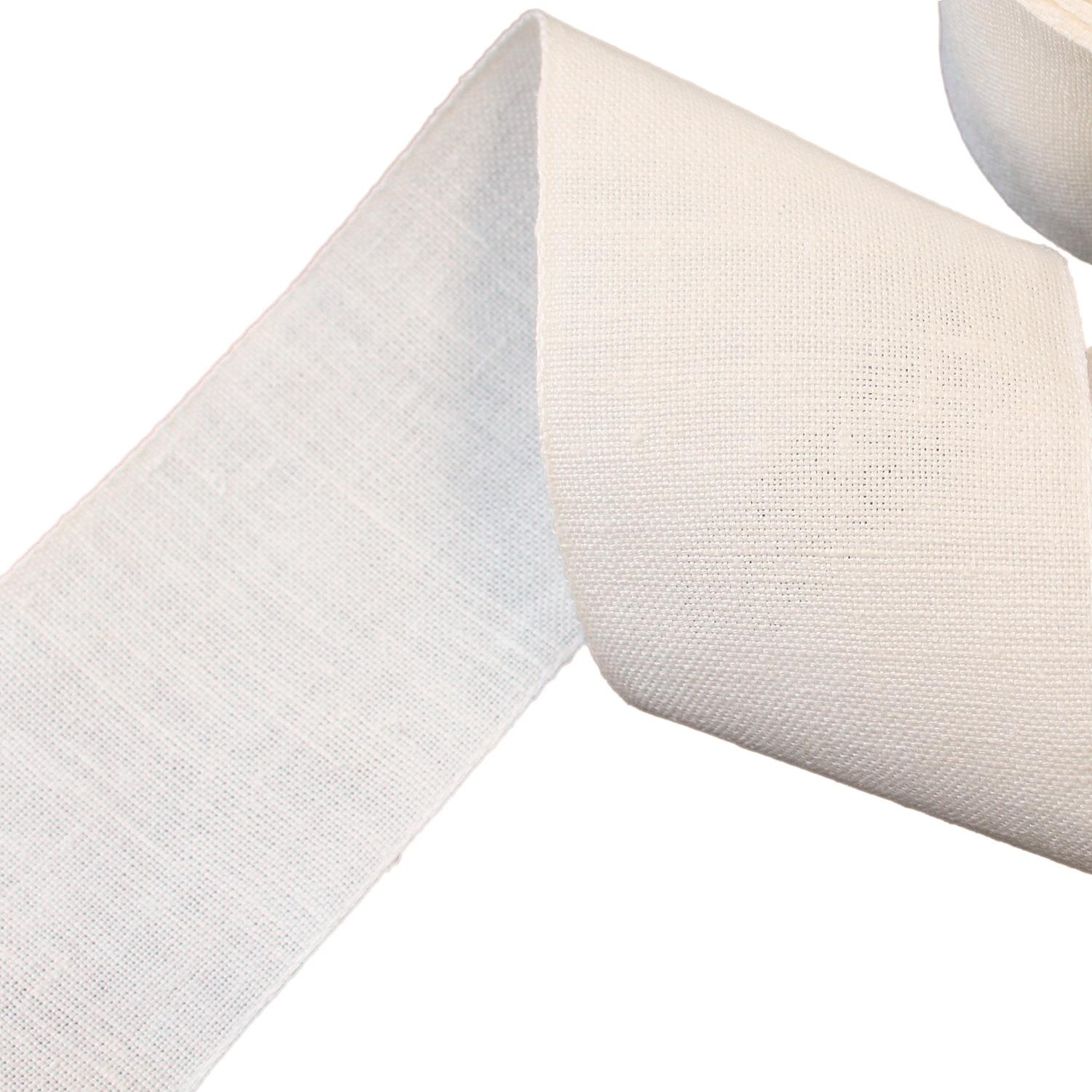 ZWEIGART LINEN BAND Linen Embroidery Tape 8cm 30CT 1m Cut Off-White ZW72022-CUTM-101 Made in Germany