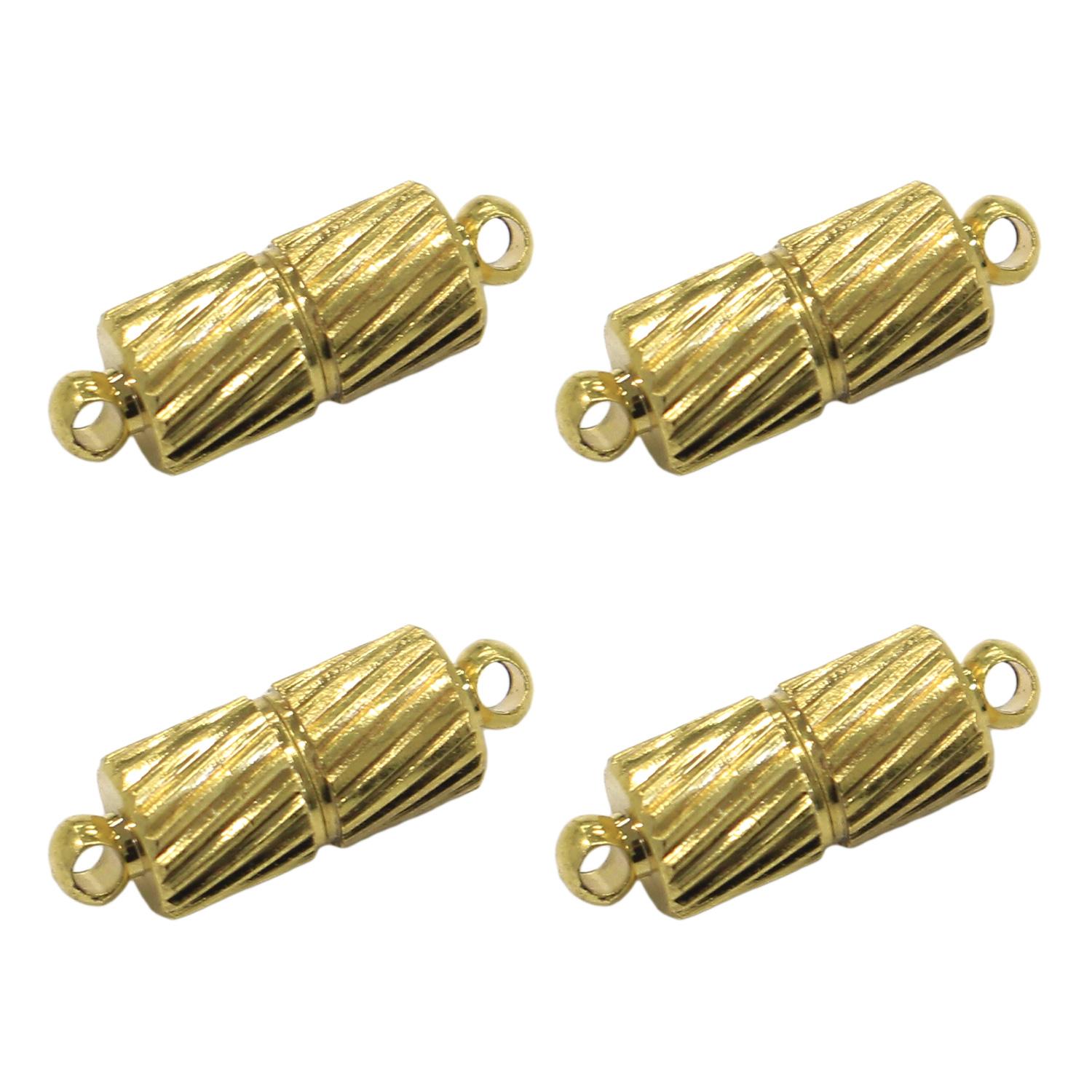 Nippon Chuko Magnet Clasp Cylinder 4-Piece Set Gold A12-515G