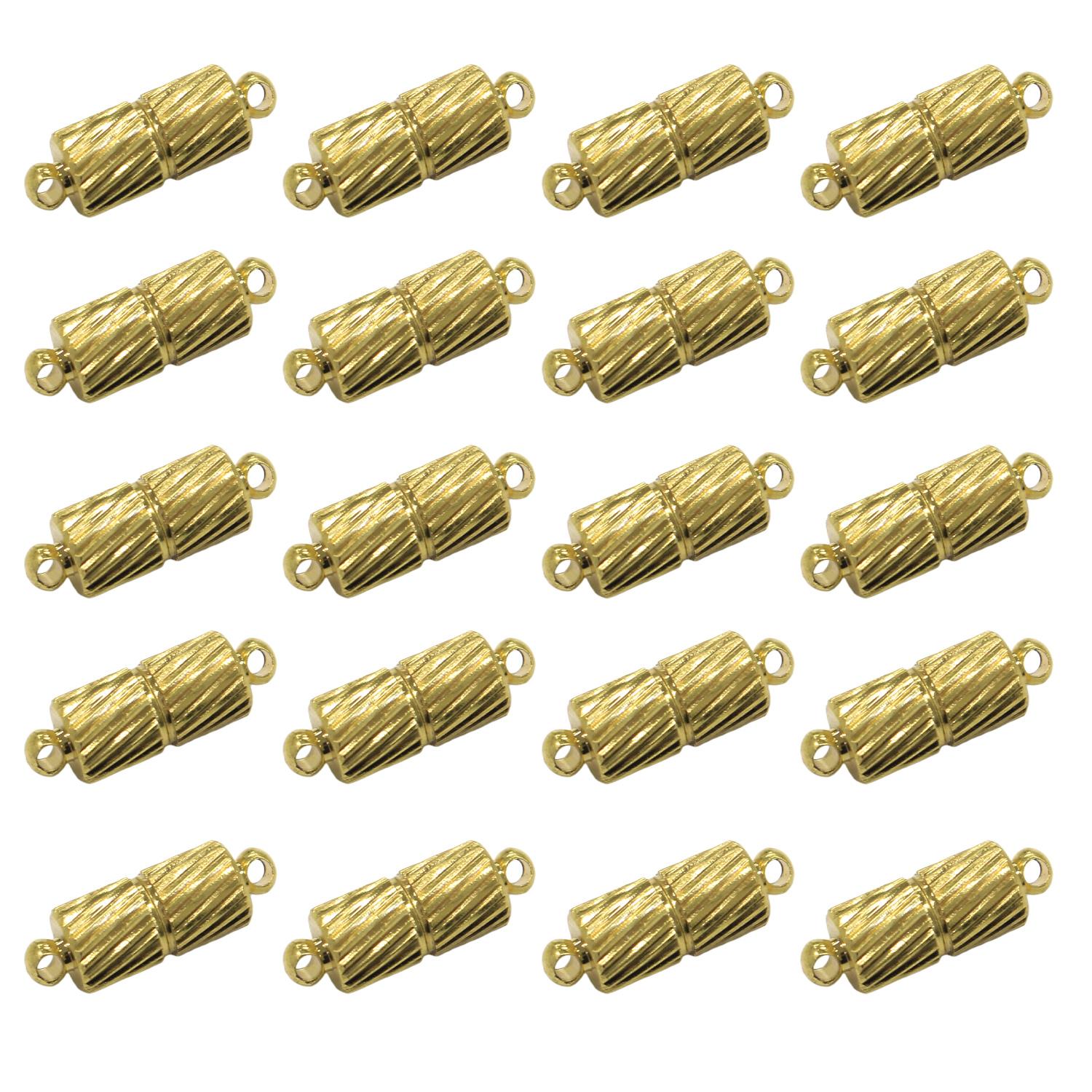 Nippon Chuko Magnet Clasp Cylinder 20-Piece Set Gold A12-515G-20