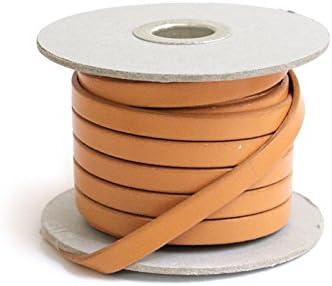 Nippon Button Trading Co., Ltd. Cowhide Leather Tape 8mm Width 10m Length Roll Beige MTLS1008-1