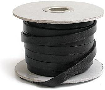 Nippon Button Trading Co., Ltd. Cowhide Leather Tape 8mm Width 10m Length Roll Black MTLS1008-7