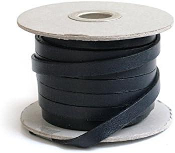 Nippon Button Trading Co., Ltd. Cowhide Leather Tape 8mm Width 10m Length Roll Navy MTLS1008-9
