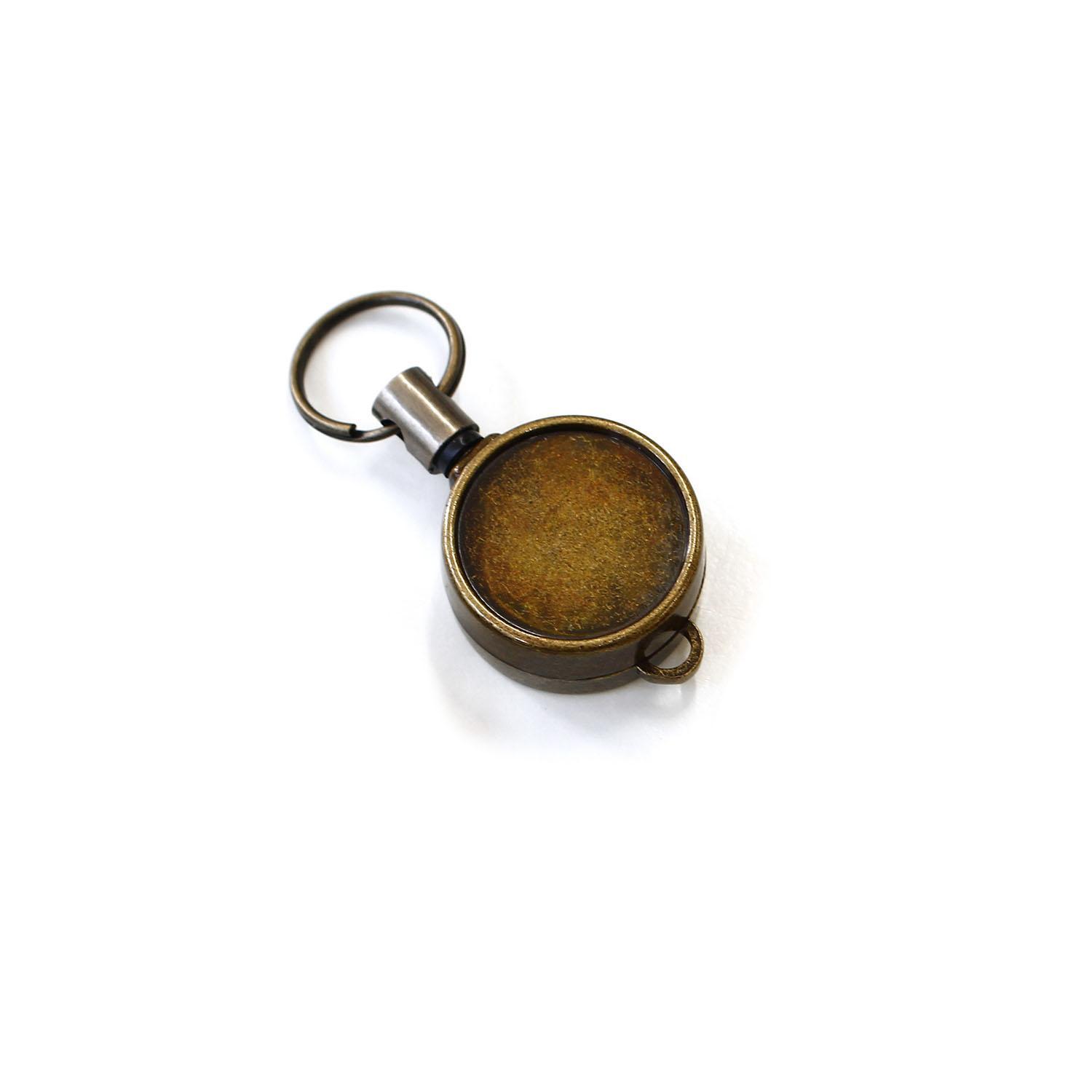 Nippon Chuko Mini Reel Key Holder Antique Gold TN50-AG