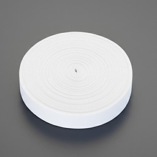 48x1.7mm / 50m Belt, Plain Weave (Polypropylene, White)