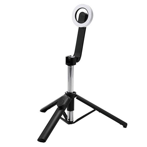 ELECOM Smartphone Magnetic Tripod (with Bluetooth Remote) - Maximum Height 97cm - Black P-STSRM01085BK