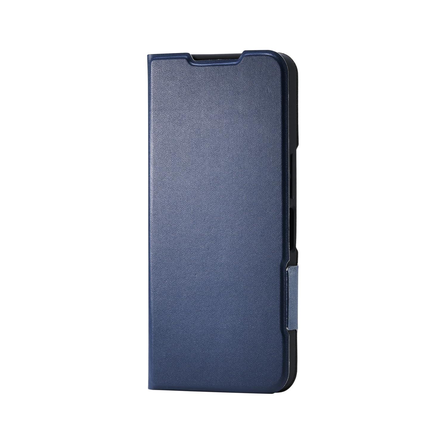 ELECOM AQUOS wish5 Soft Leather Case Slim Type with Magnet Navy PM-S251PLFUNV