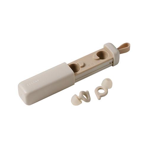 ELECOM ECLEAR Earplug Reduces noise for a quiet environment Delivers excellent sound insulation performance Beige HCSL-EP01BE