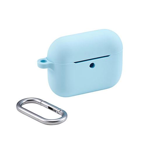 ELECOM AirPods Pro 3 Silicone Case Compatible with MagSafe Charging Non-slip and Easy to Hold Blue AVA-AP07SCBU