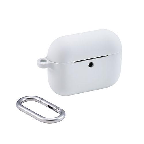 ELECOM AirPods Pro 3 Silicone Case Compatible with MagSafe Charging Non-slip and Easy to Hold Gray AVA-AP07SCGY