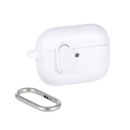 ELECOM AirPods Pro 3 TOUGH SLIM Lock Hybrid Case White AVA-AP07TSLWH