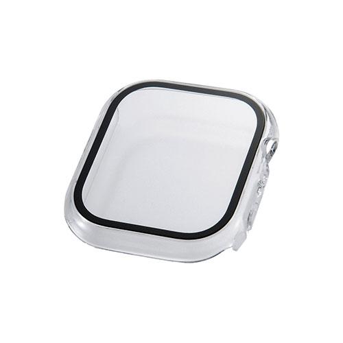 ELECOM Apple Watch 46mm Full Cover Case Premium Glass High Transparency 46mm Clear AW-25AFCGCR
