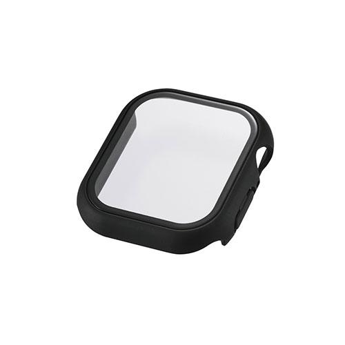 ELECOM Apple Watch 42mm Full Cover Case Premium Gorilla Glass High Transparency 42mm Black AW-25BFCGOBK