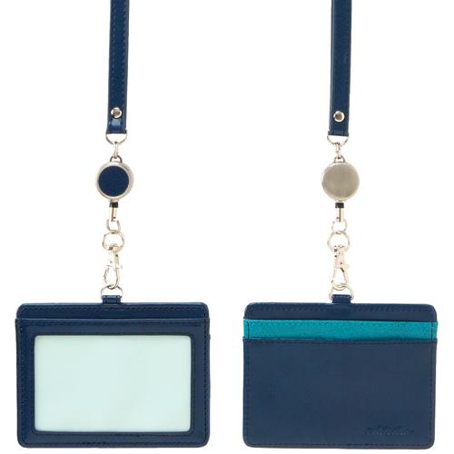 ID Card Holder (with Strap / Blue)