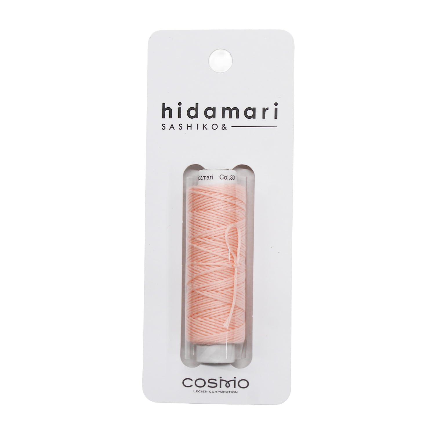 LECIEN Hidamari Sashiko Thread Approx. 30m Solid Color Peach Sherbet CS122301-30