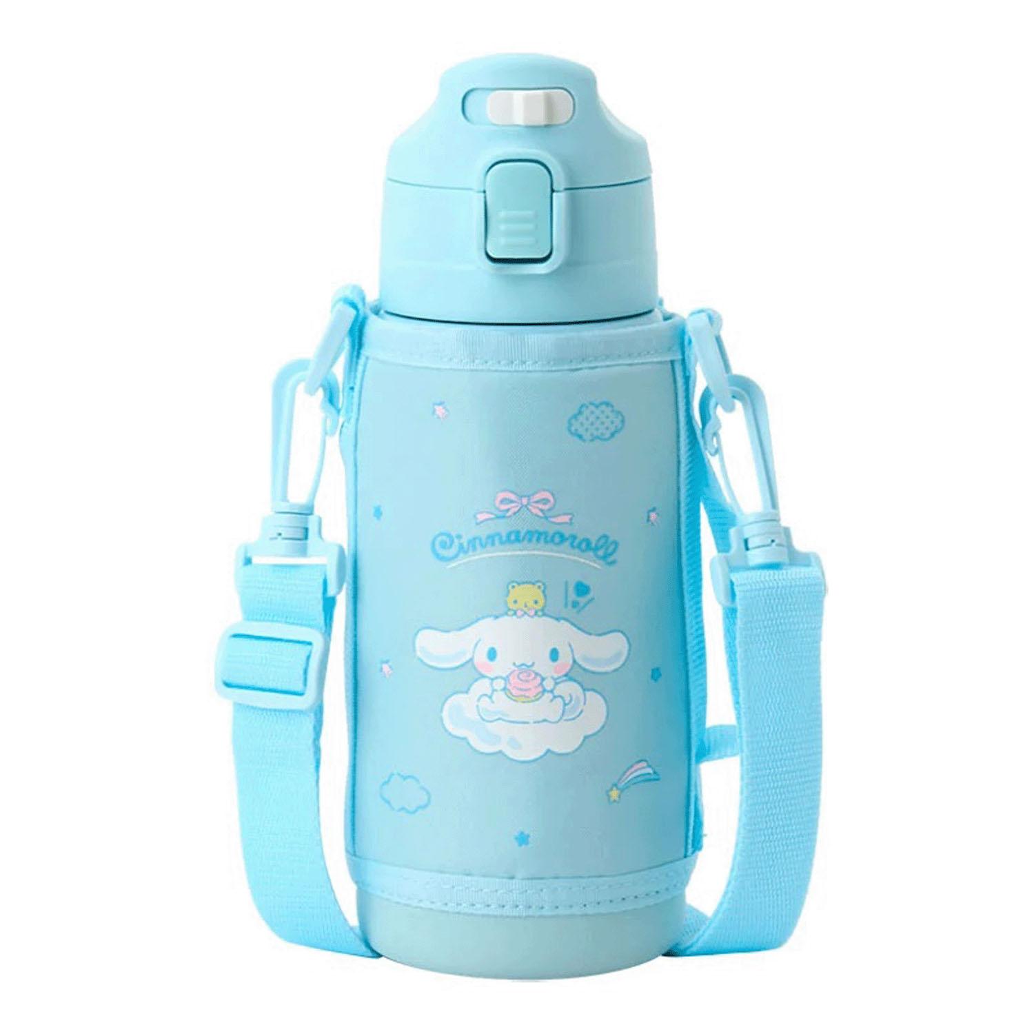Sanrio 2-Way Stainless Steel Bottle Cinnamoroll Kids Insulated for Hot & Cold Capacity: 620mL with cup, 670mL with direct cap Includes name space 096067