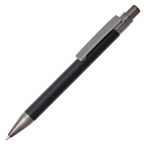 Leather-look ballpoint pen Features synthetic leather body for a premium, supple feel that conforms to your hand Black 22654814