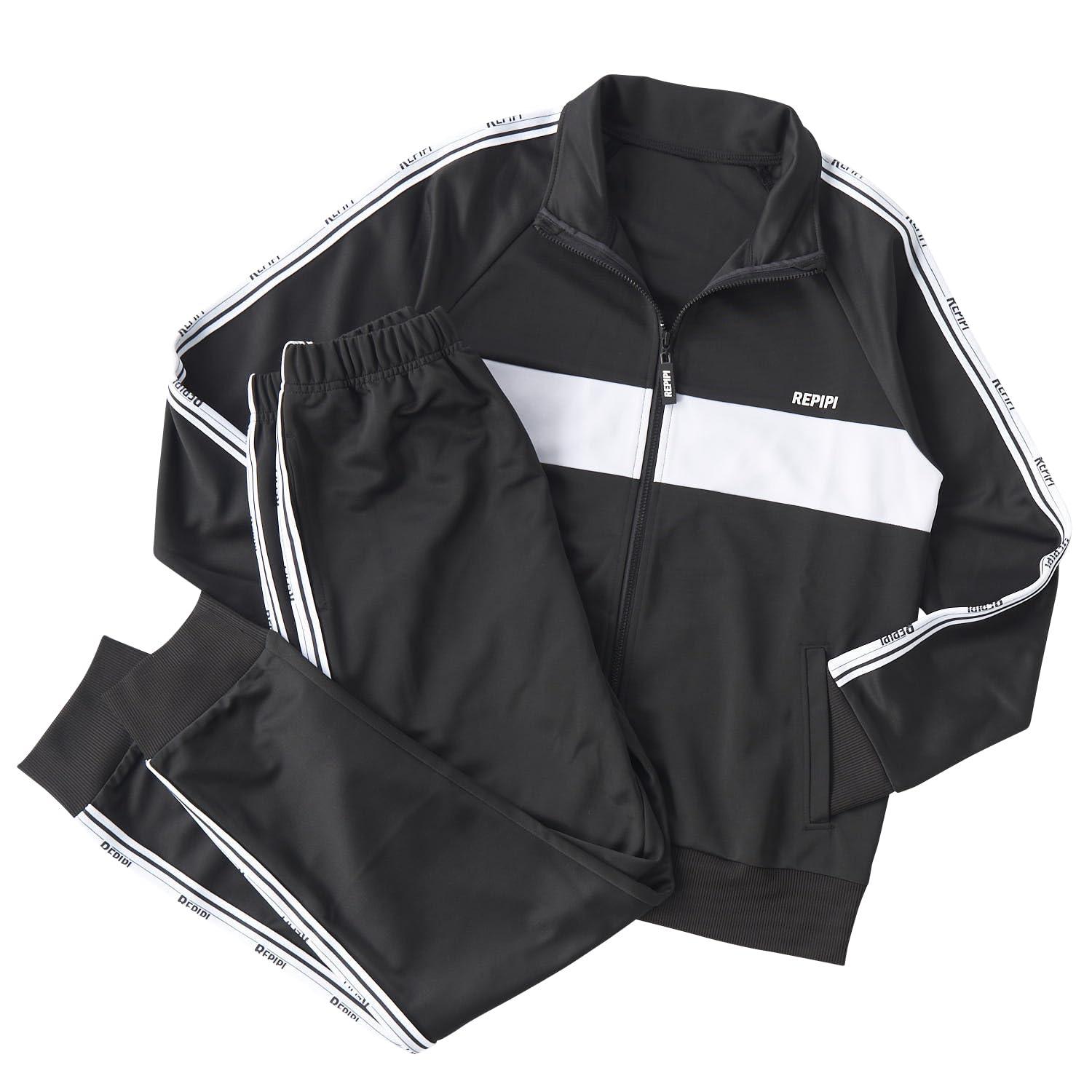 [Repipi Armario] Jersey Set Track Jacket Long Pants Activewear 143850 Girls Black