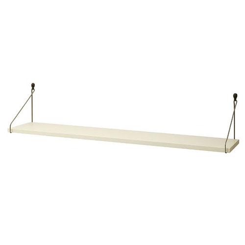 Rise Creation Wall Shelf Easily install to maximize unused space 90cm White R0490-white-L