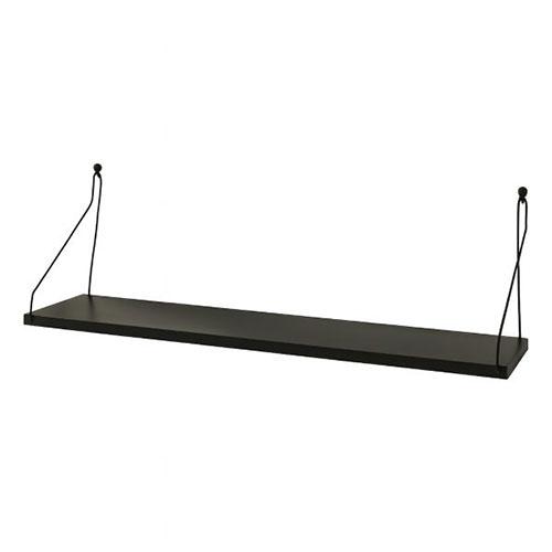 Rise Creation Wall Shelf Easily install to maximize unused space 60cm Black R0490-black-M