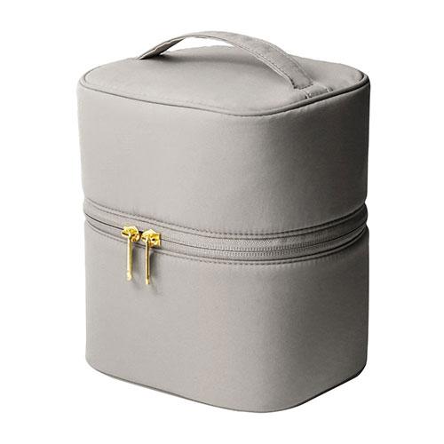 Rise Creation Vanity Pouch Vertical Long Pursuing Usability M Size Greige R0477-E-M