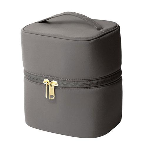 Rise Creation Vanity Pouch Vertical Long Pursuing Usability M Size Charcoal Gray R0477-F-M