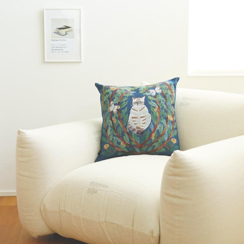 Matsuo Miyuki Cushion Cover/Butterfly Cat