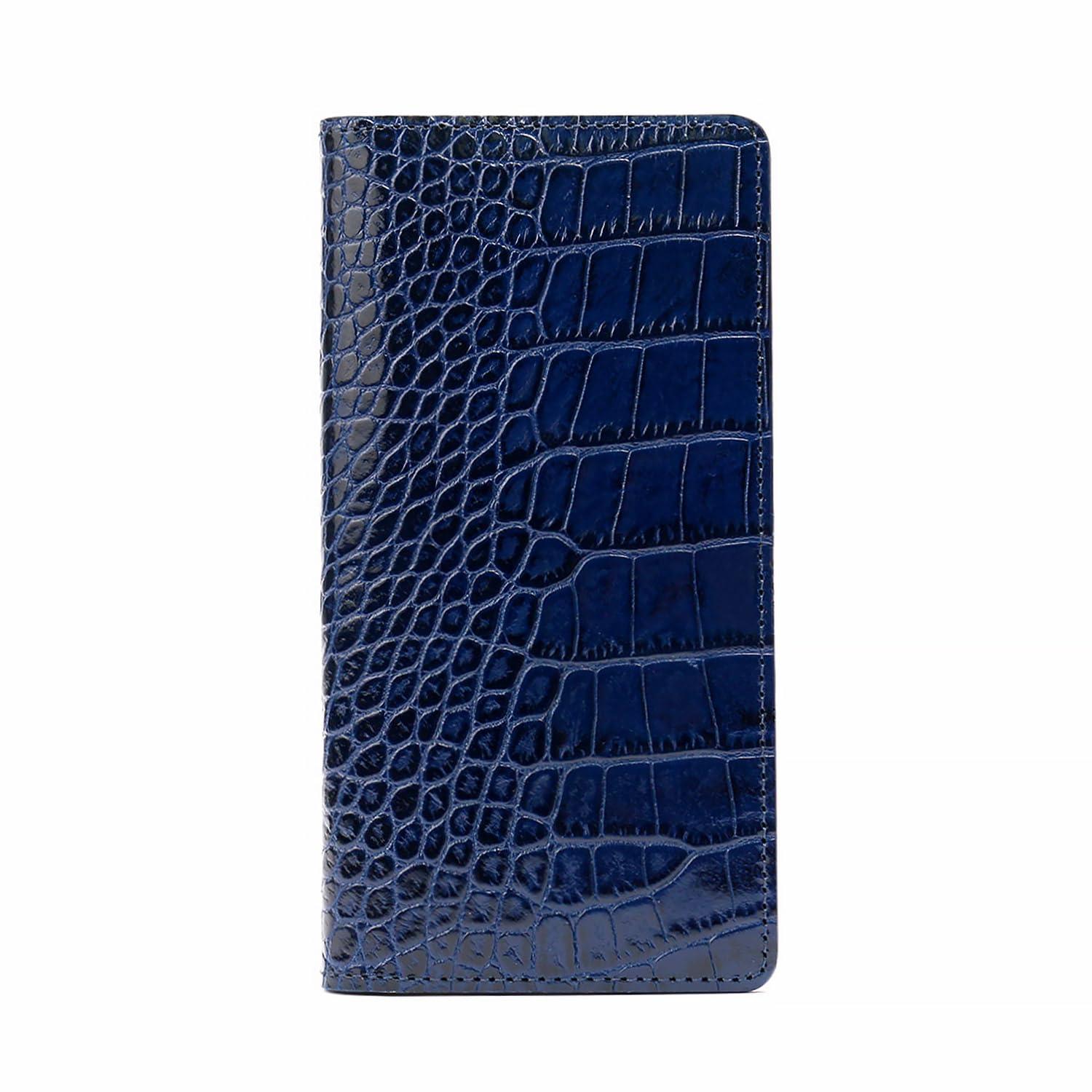 ABBI SIGNATURE iPhone 17 Pro Case Wallet Style Made in Japan Italian Genuine Leather LIPARI [MagSafe Compatible Crocodile Embossed Vegetable-Tanned Leather Handcrafted by Leather Artisans Wireless Charging Compatible] ABS27766i17P...
