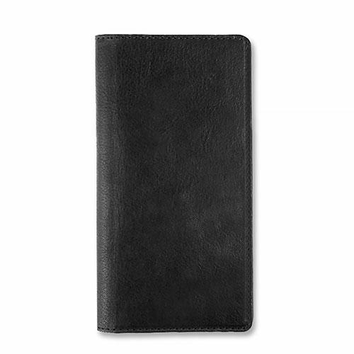 ABBI SIGNATURE VINTAGE Italian Leather MagSafe-Compatible Diary Case for iPhone 17 Black ABS27880i17