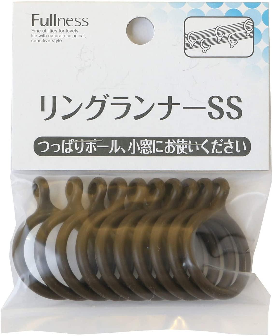 Furness Curtain Ring Runner SS 10-Pack Diameter Approx. 27mm Dark Oak SC-M2115