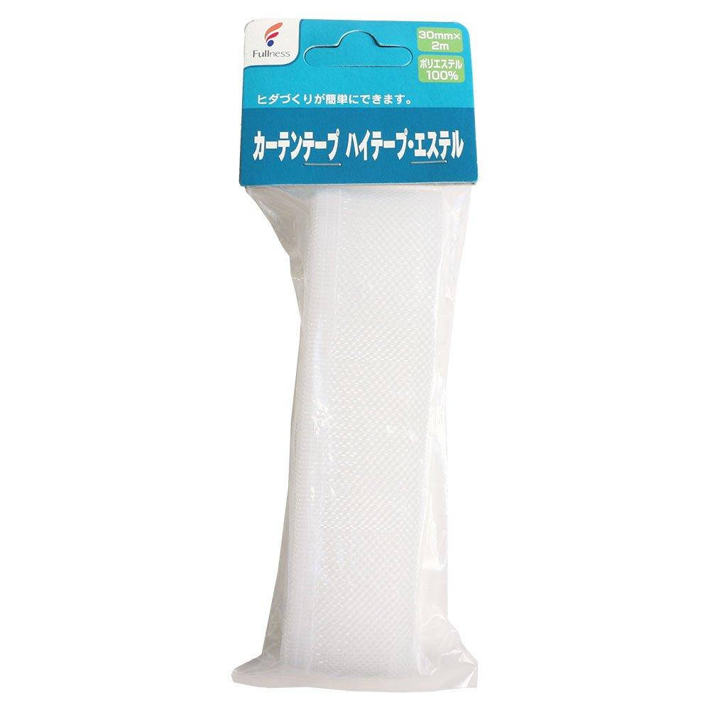 Fullness Curtain Tape High Tape Polyester 30mm x 2m White SC-M2561