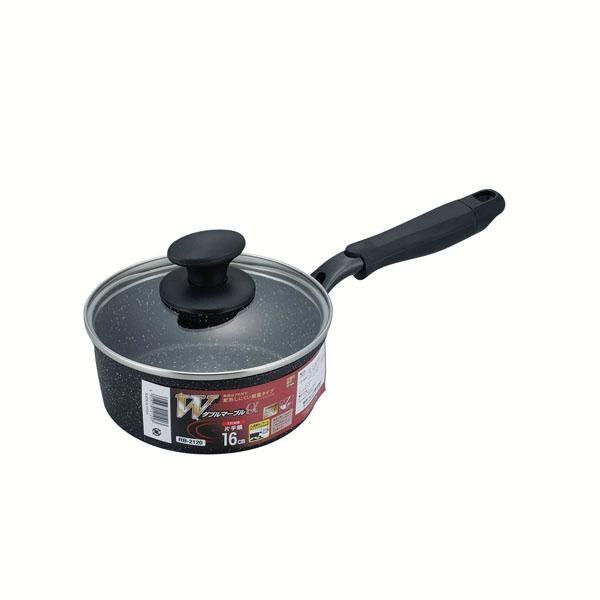 Double Marble α IH-Compatible Single-Handle Saucepan 16cm