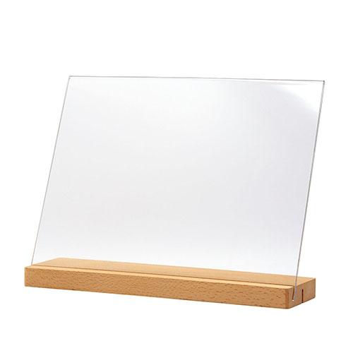 Cruise/Sign Holder 2-Way Wooden Stand A4 Landscape