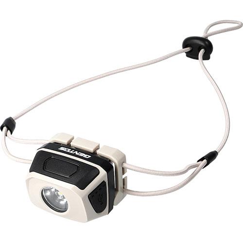GENTOS Compact Headlamp Weighing just 52g, this lightweight rechargeable compact headlamp Includes a head strap for easy neck wear CP-03R