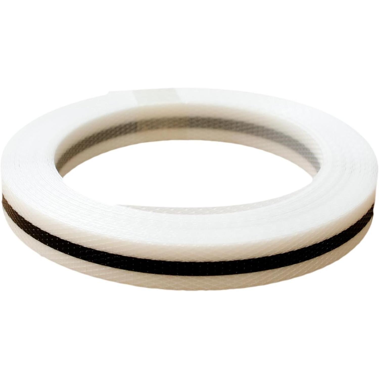 Shinetsu Kogyo Craft PP Band 15mm x 10m Stripe W-Black TPP22