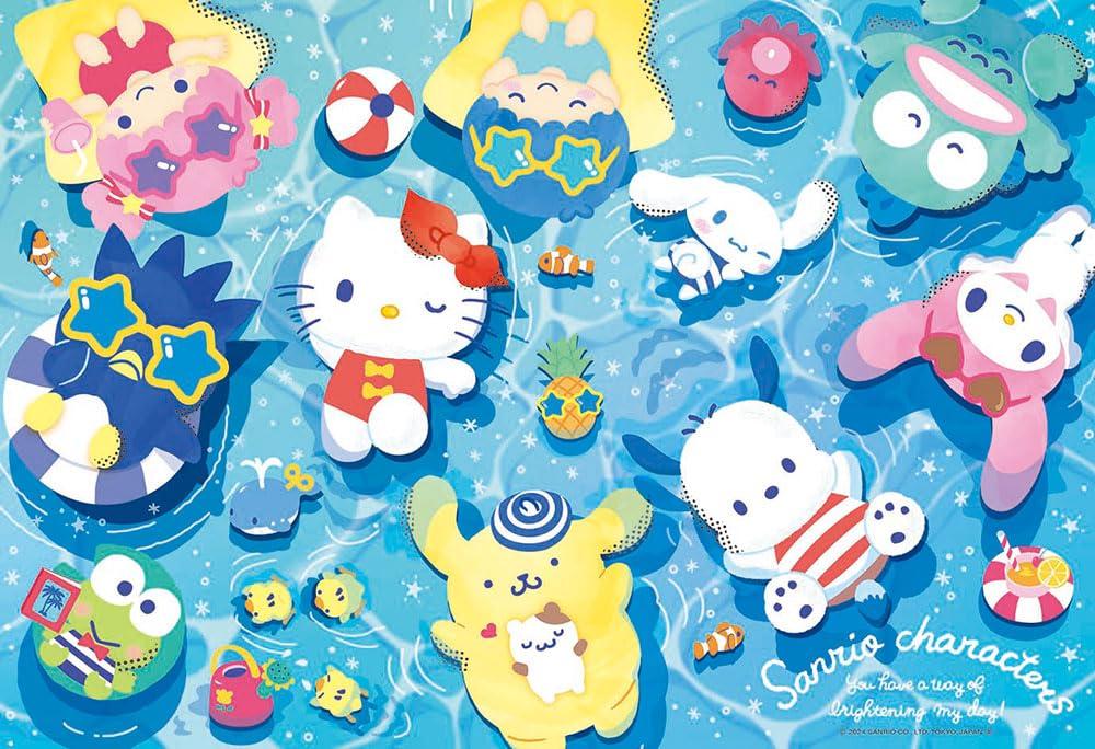 BEVERLY 300-Piece Jigsaw Puzzle Sanrio Characters Summer Floating (26×38 cm) 300-069