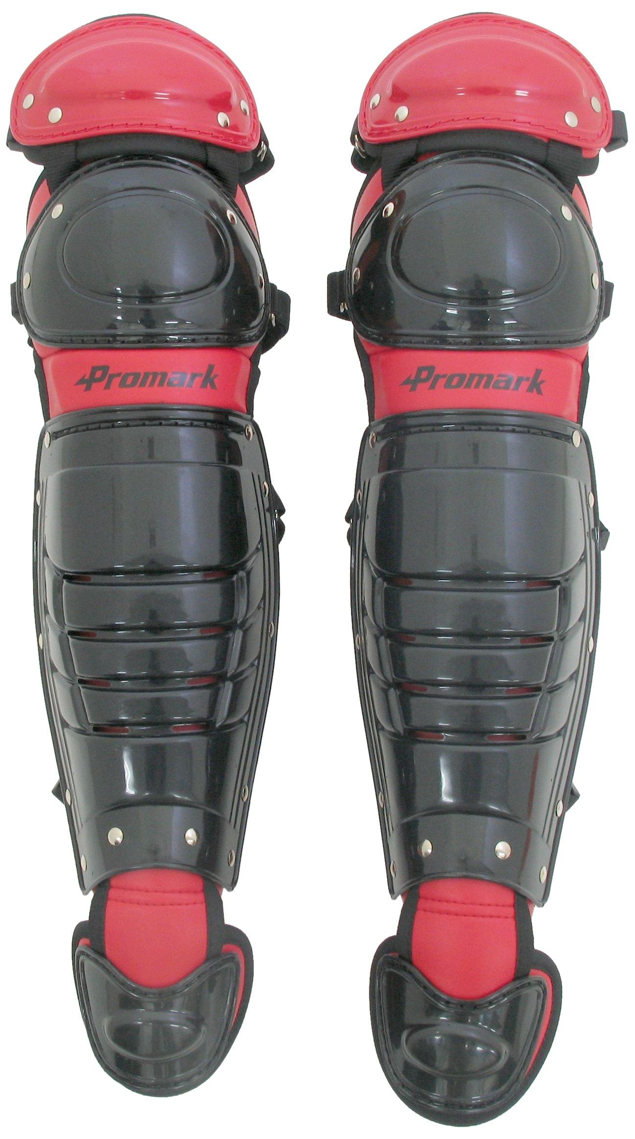 Sakurai Trading (SAKURAI) Promark Baseball Softball Catcher's Leg Guards JSBB Approved General Use Black RGT-65BK/RD
