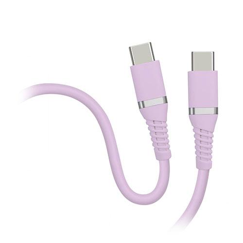 HIDISC Soft Cable Type-C to Type-C Lavender Purple HD-STCC100W1PL
