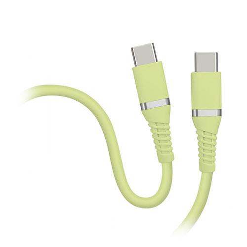 HIDISC Soft Cable Type-C to Type-C Pistachio Green HD-STCC100W1GN