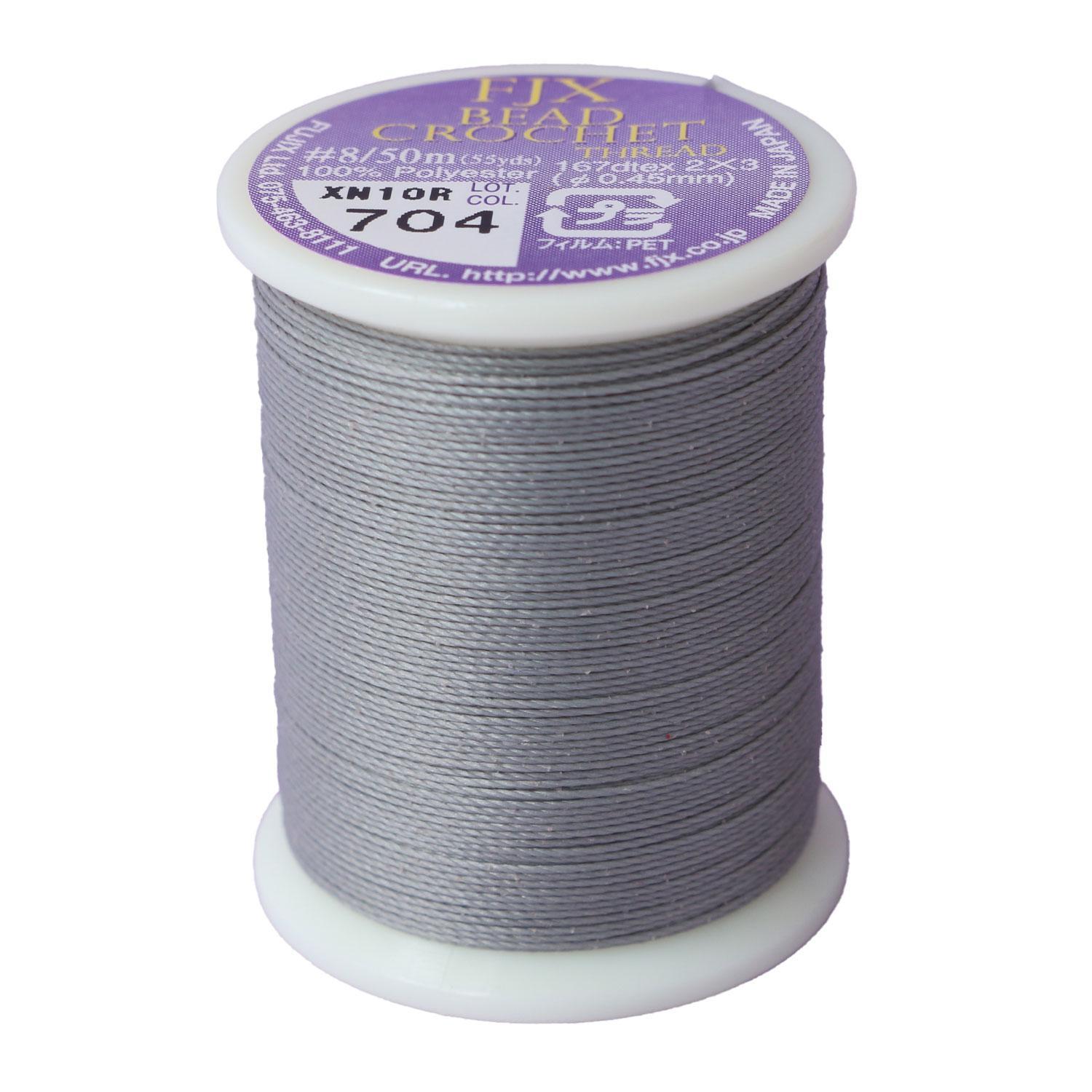MIYUKI Bead Crochet Yarn Approx. 50m Roll Thickness #8 Gray K4966-704