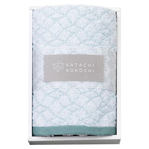 KATACHI KOKOCHI Face Towel Green 34×80cm Simple and Modern Design C7063080