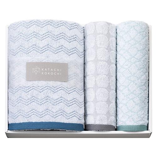 KATACHI KOKOCHI Bath Towel & Face Towel 2-Piece Set C7044089