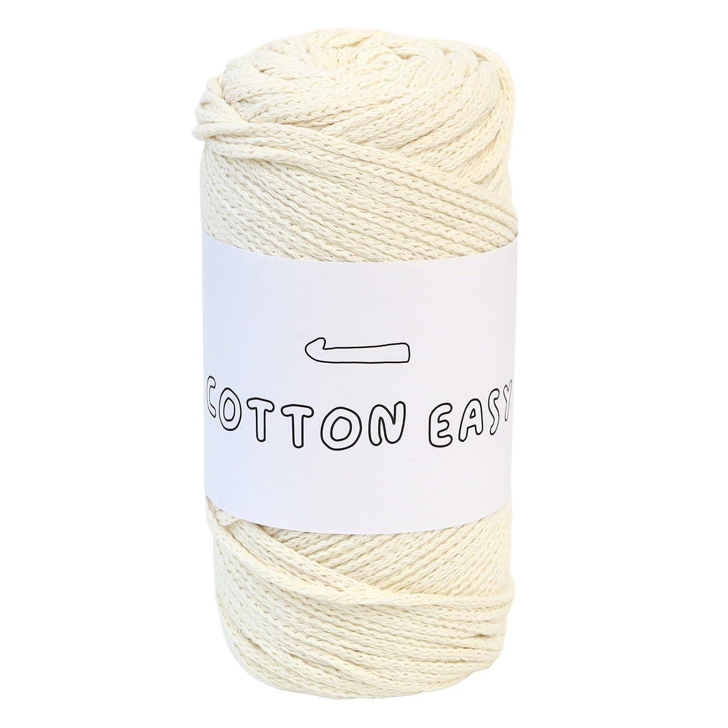 Knit Wit Korean Cotton Knitting Yarn [COTTON EASY] 1 skein approx. 200g Ivory KNW-CE1