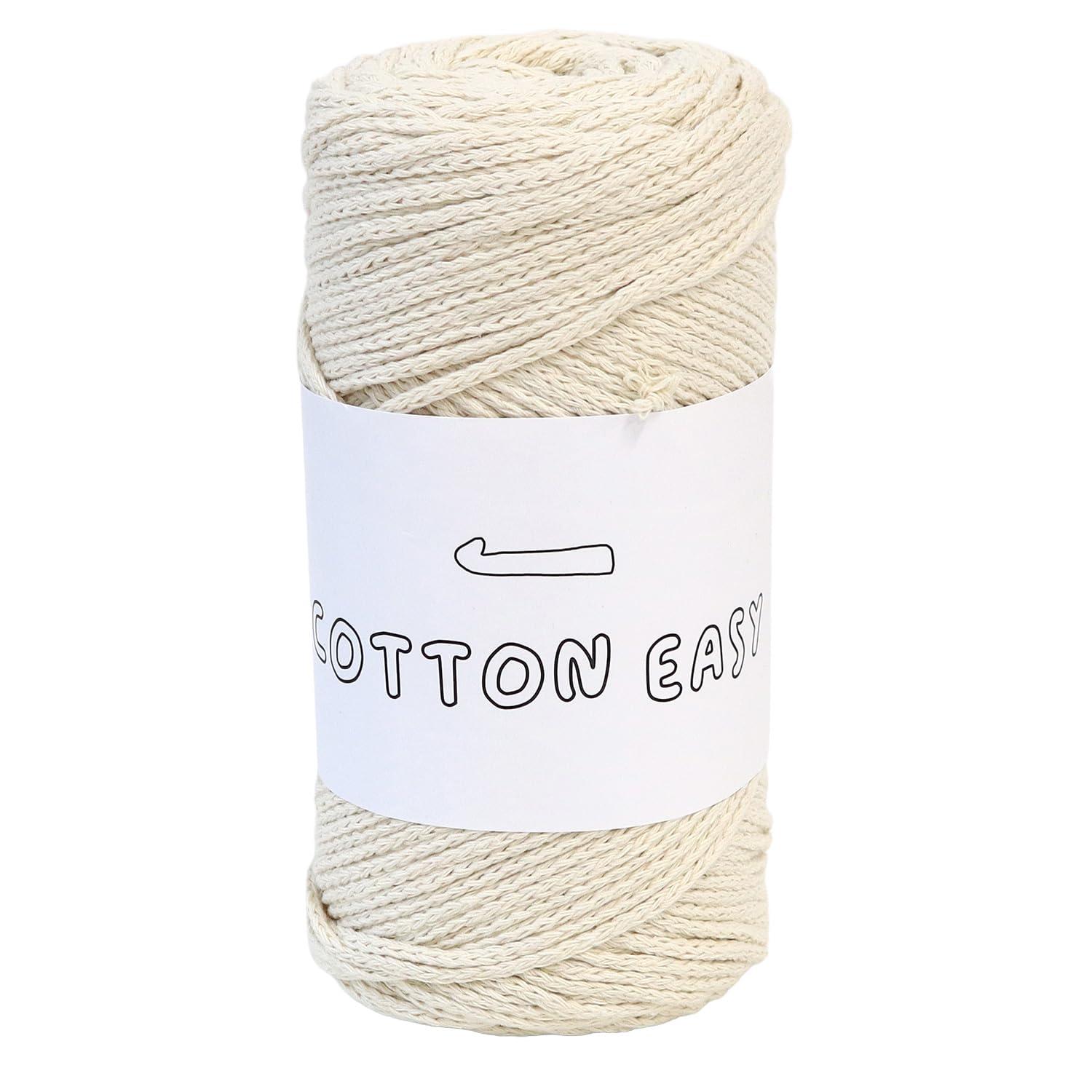 Knit Wit Korean Cotton Yarn [COTTON EASY] 1 skein approx. 200g Light Beige KNW-CE2