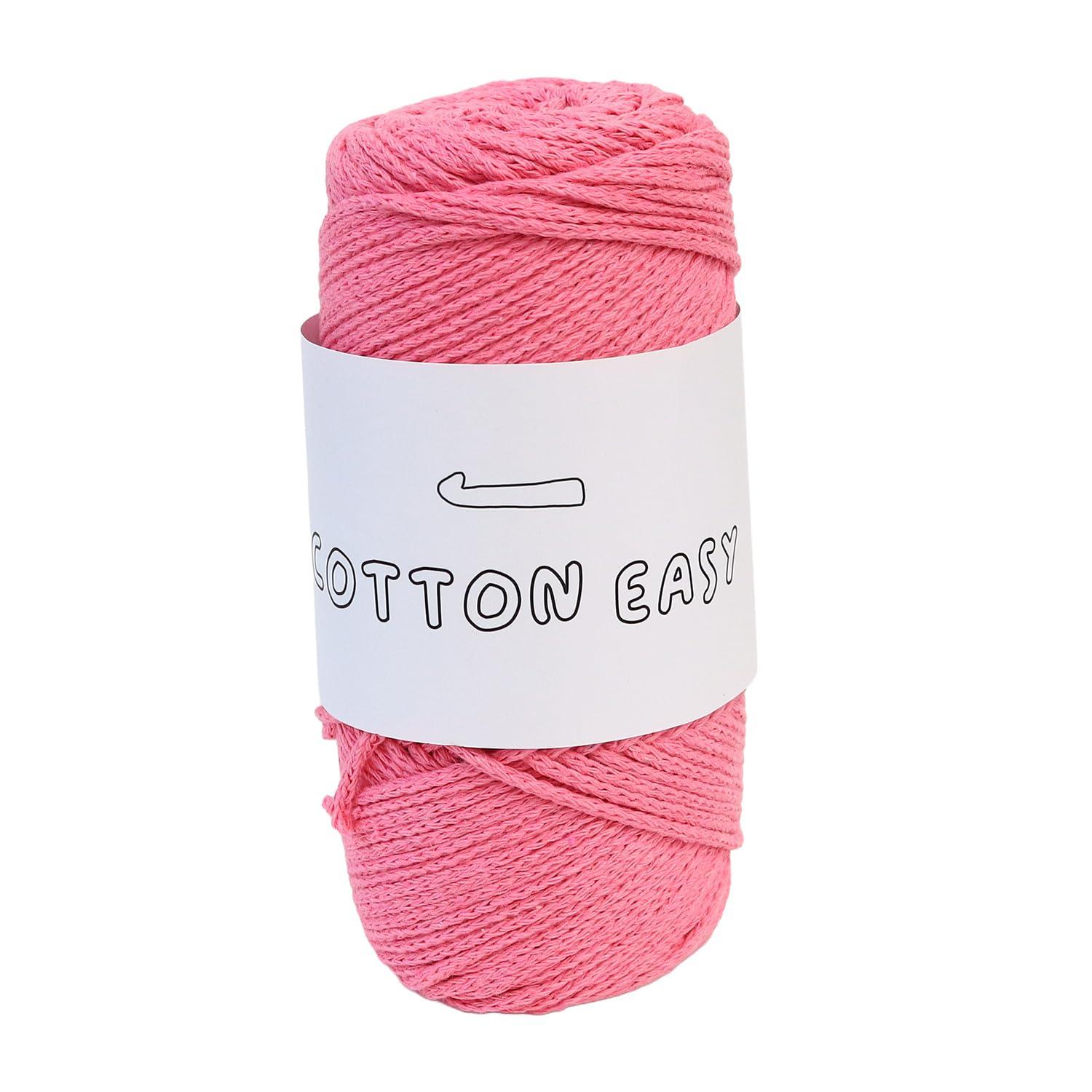 Knit Wit Korean Cotton Yarn [COTTON EASY] 1 skein approx. 200g Brilliant Pink KNW-CE4