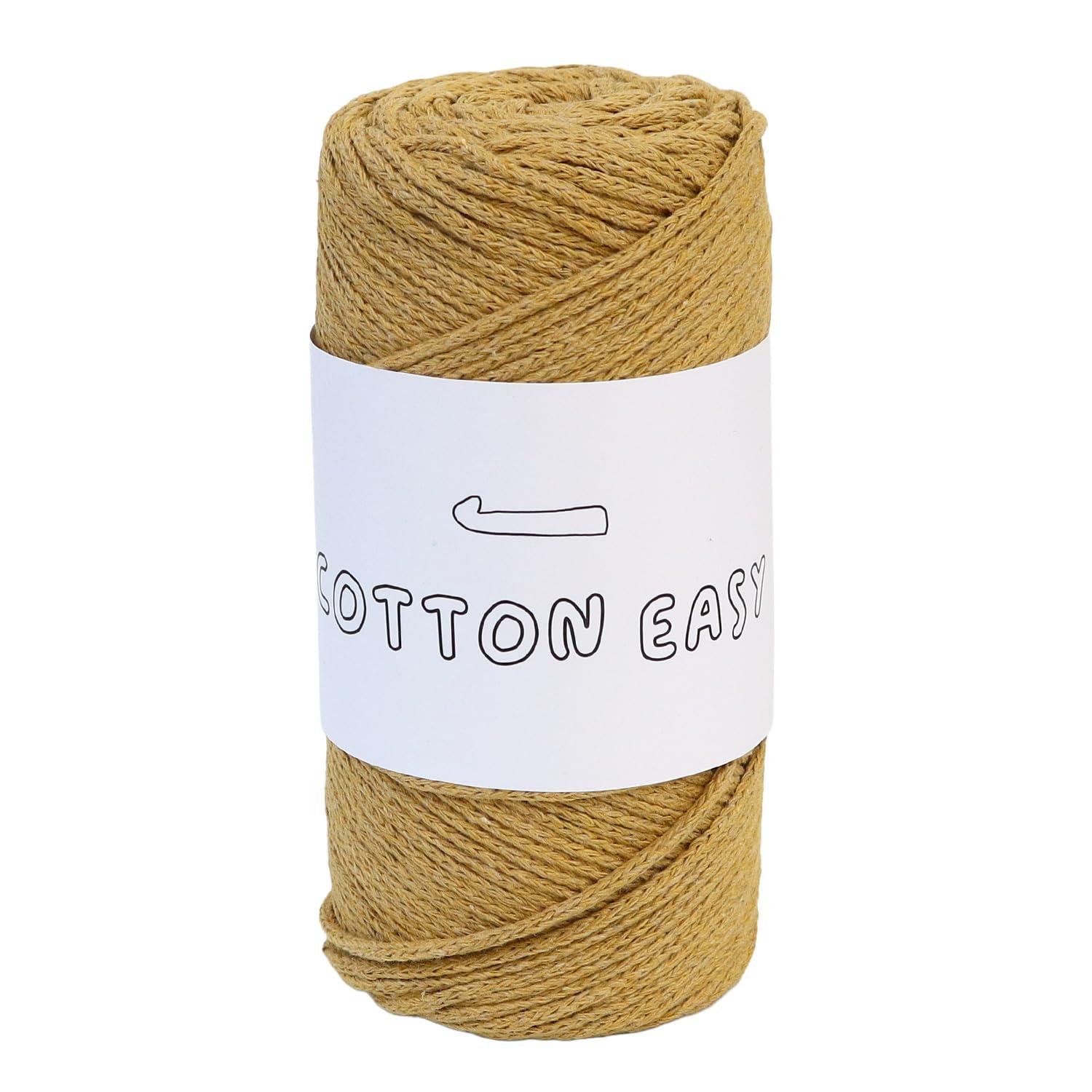 Knit Wit Korean Cotton Knitting Yarn [COTTON EASY] 1 skein approx. 200g Golden Brown KNW-CE9