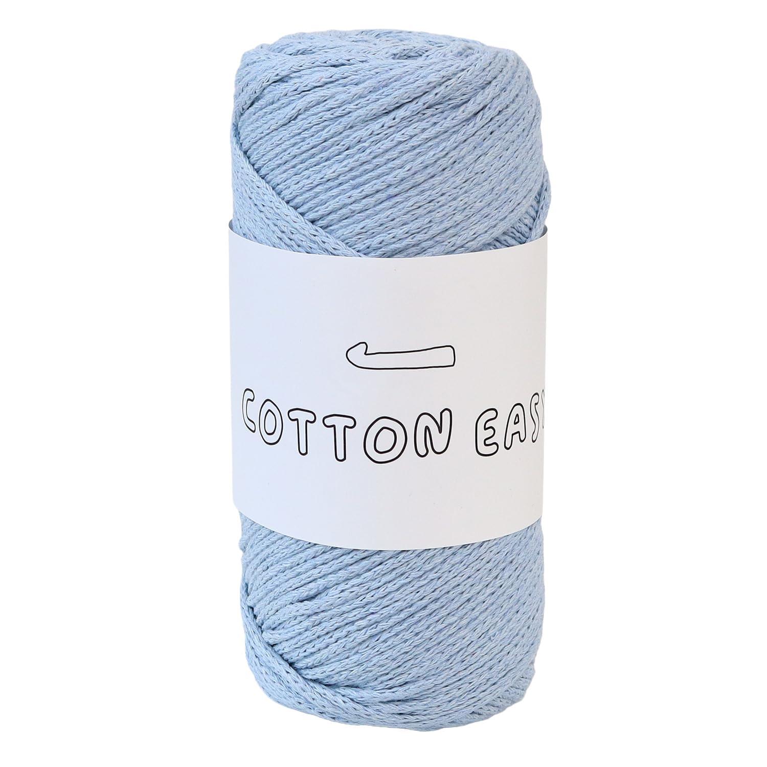 Knit Wit Korean Cotton Yarn [COTTON EASY] 1 skein approx. 200g Gray Sky KNW-CE16