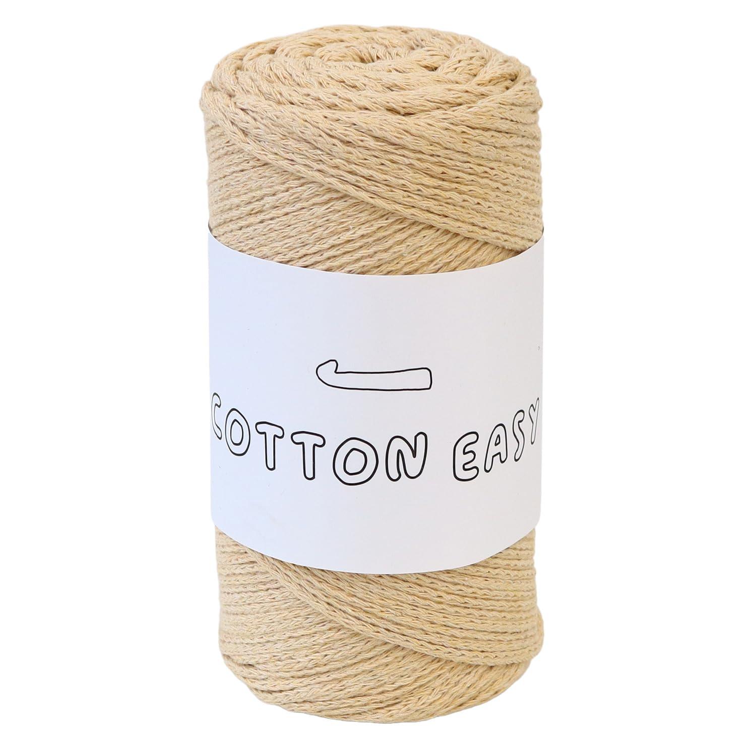 Knit Wit Korean Cotton Yarn [COTTON EASY] 1 skein approx. 200g Beige KNW-CE22